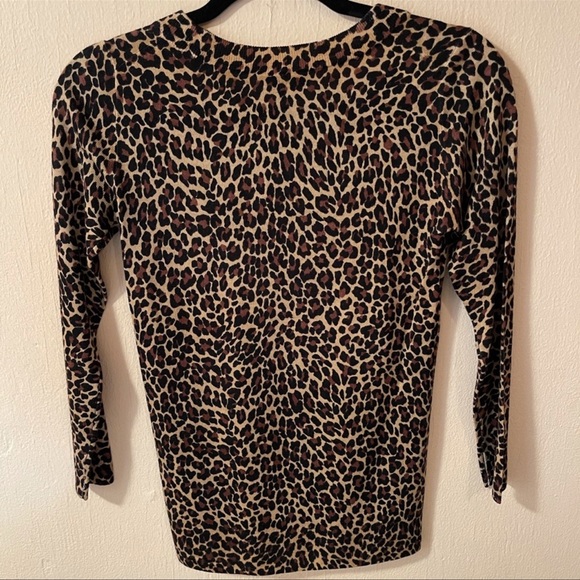 NWT J.CREW Tippi Sweater in Leopard, Sz XXS - Picture 4 of 7